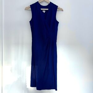 Chic Navy Sleeveless Midi Dress